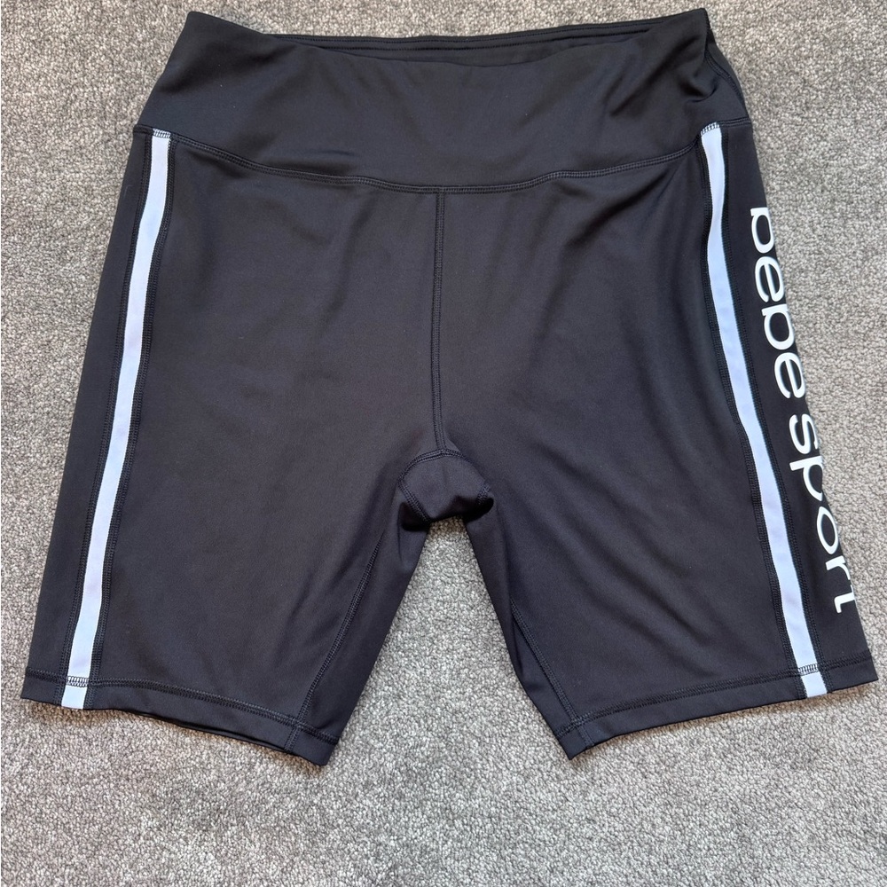 Bebe Women’s Sport Black Biker Shorts